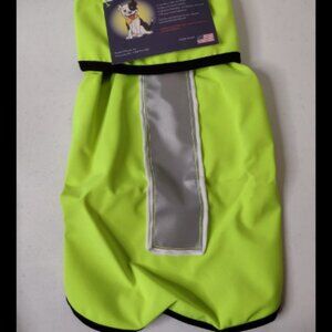 New Spot-Lite Bright Green with Reflective Stripe Dog Jacket Size Small (U1)